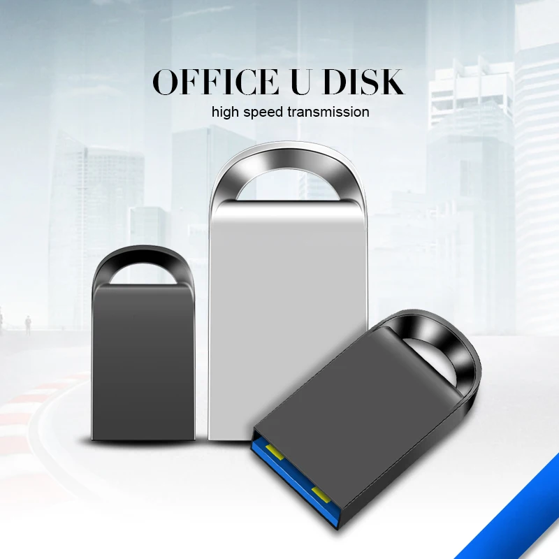 

Silver/Grey Metal New USB Flash Drive Pendrive 64gb 32gb 128gb Memory Stick Pen Creative for Office Gifts