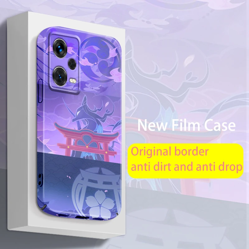 

Anime Genshin Impact Logo For Redmi Note 12 11 11T 10 10S Pro Plus 5G K60 K50 K40 K30 9A Feilin Film Phone Case Hard Cover