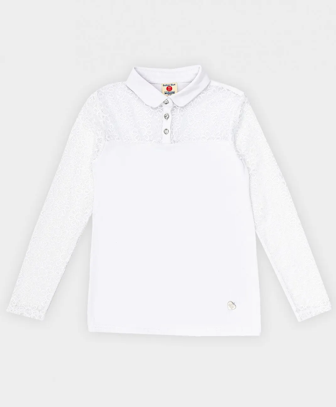 Блузка белая Button Blue |