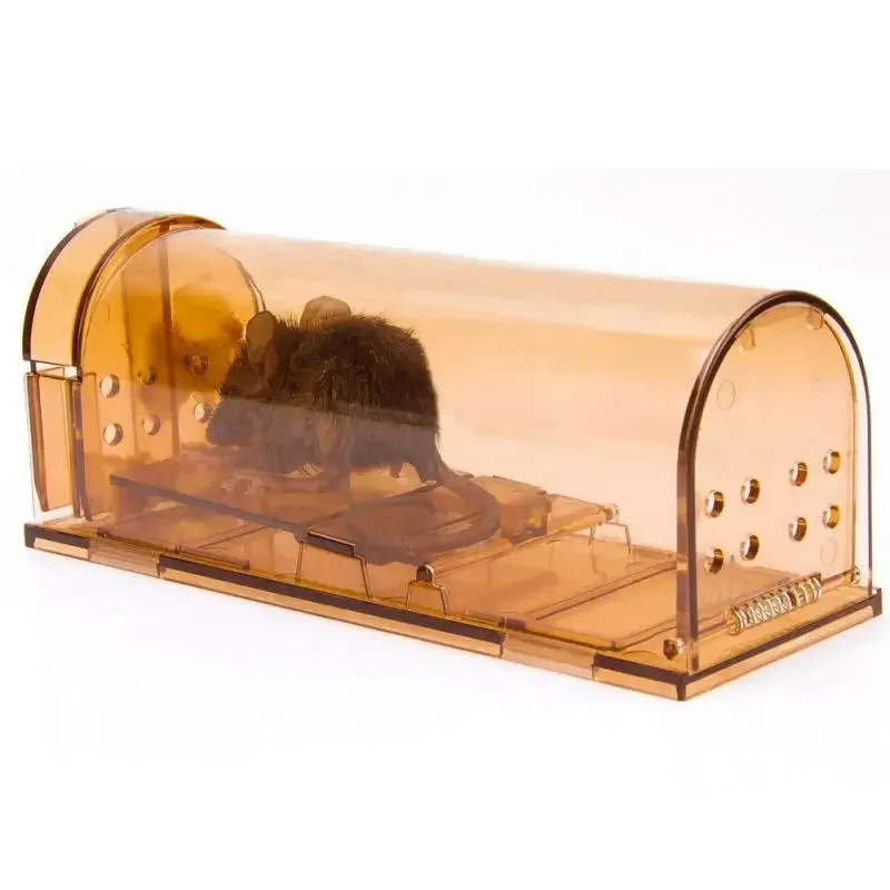 2 шт. умная самоблокирующаяся мышеловка безопасная прочная прозрачная бытовая