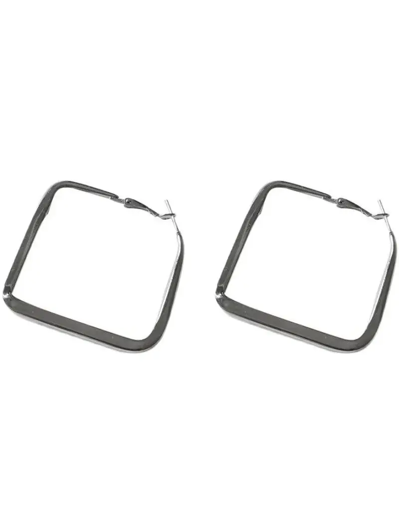 Глянцевые серьги с черными бриллиантами новинка 2024 модные легкие роскошные