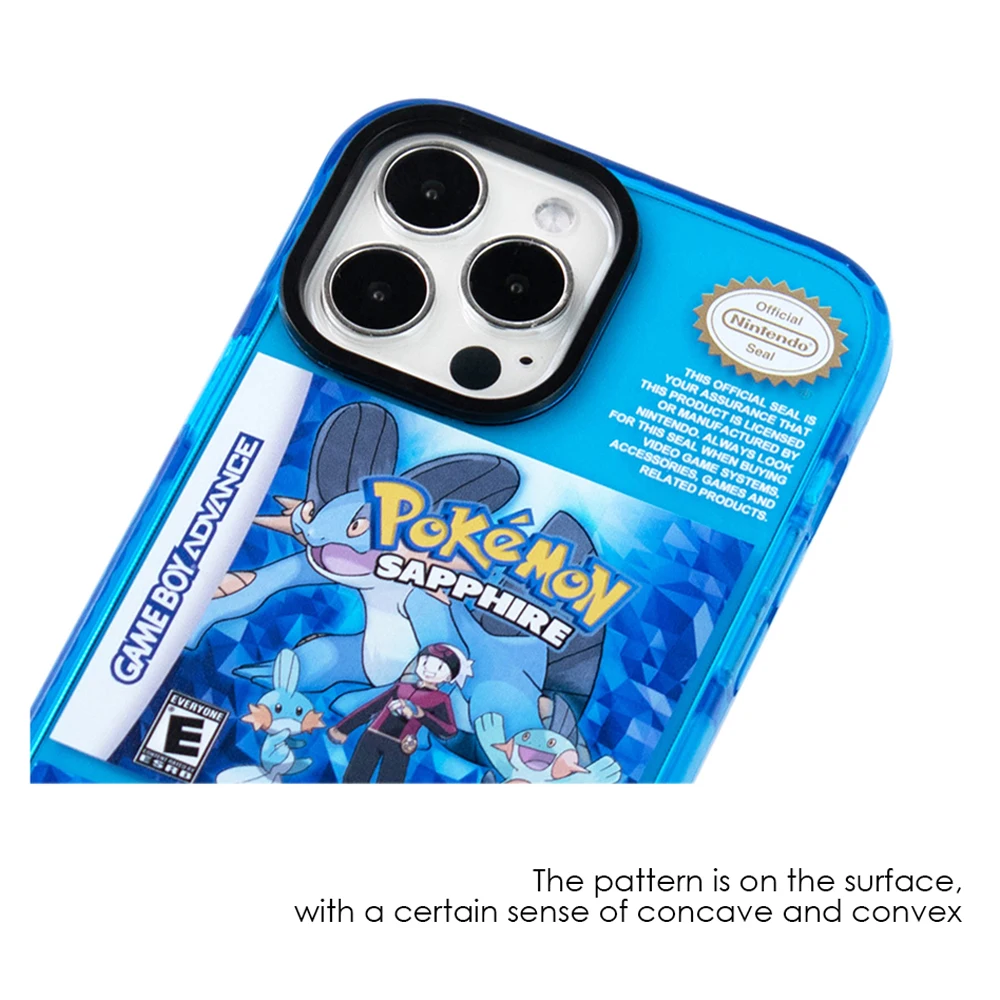 bandai hot pokemon transparent phone case for iphone 13 12 mini 11 pro max xs x xr splicing thickened anti drop cover free global shipping