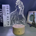 Светодиодный светильник в стиле аниме Inuyasha Sesshomaru для детской спальни, Декор, светильник, подарок на день рождения, манга Inuyasha, настольная акриловая 3d лампа