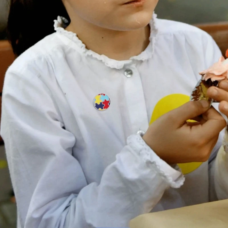 6x/компл. булавки для одежды информирования об аутизме головоломка с аутизмом