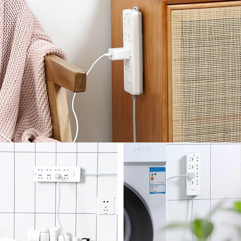 

socket hold Sticker Socket Fixer Powerful Traceless Wall-mounted Home Self-adhesive Socket Cable Organizer Seamless Strip Holder