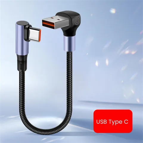 Короткий кабель USB C к типа C, 66 Вт, кабель для быстрой зарядки, USB-кабель для передачи данных типа C для Iphone15 16 Samsung Xiaomi Huawei Power Bank, кабель USB C