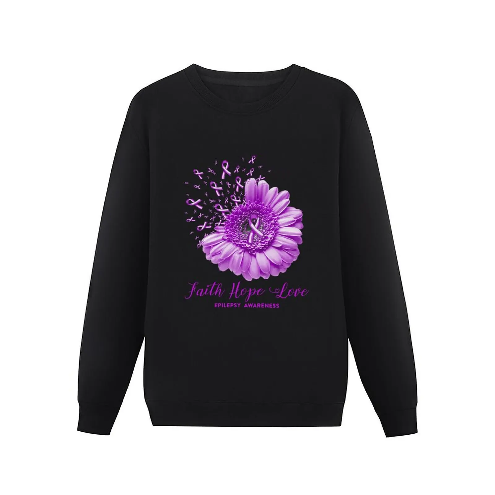 Пуловер с капюшоном Faith Hope Love Epilepsy Awareness одежда в стиле аниме спортивный костюм