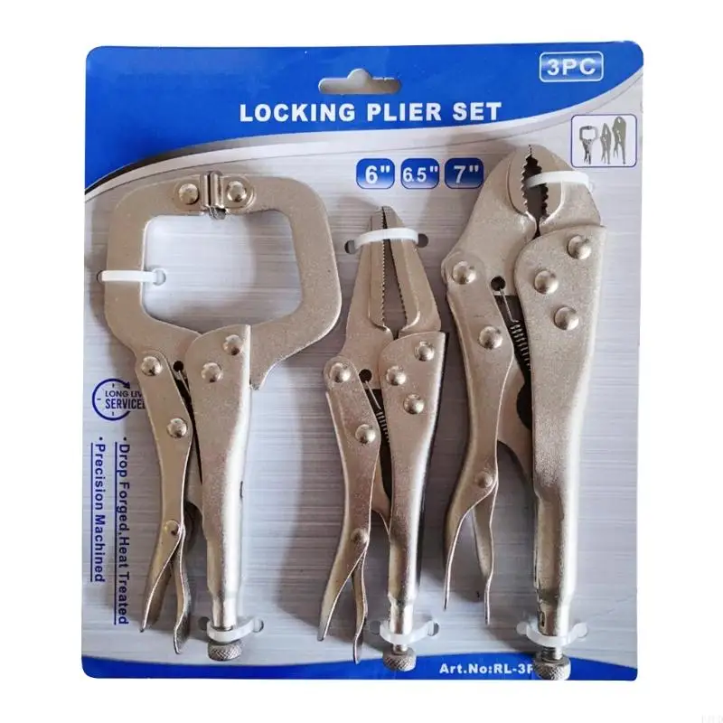 C-Clamp Locking Pliers 3Pcs