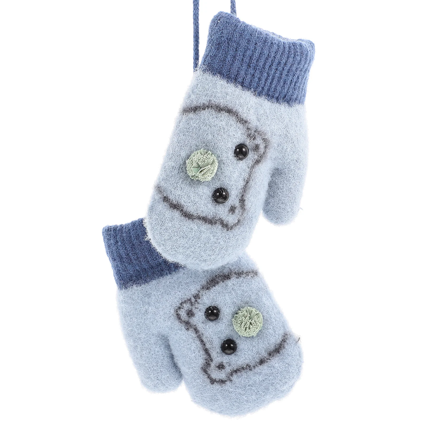 

Gloves Kids Winter Warmmittens Girls Plush Outdoor Child Comfortable Cartoon Compact Thickened Daily Use Cold Weather Fingerless
