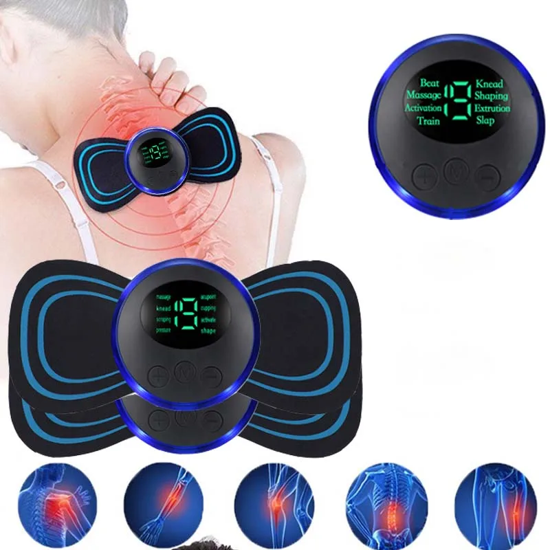 

Smart Electric Neck Massager Beauty Health Care EMS Cervical Massage Patch Masajeador For Muscle Relaxation and Pain Relief Back