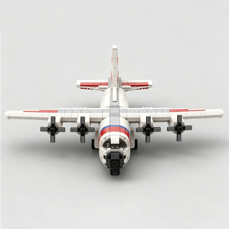 Фото Изысканный новый конструктор HC-130 Hercules USCG, технические модули в миниатюрном масштабе, модель из кирпичиков, подарок, рождественская игрушка, набор для самостоятельной сборки! №4