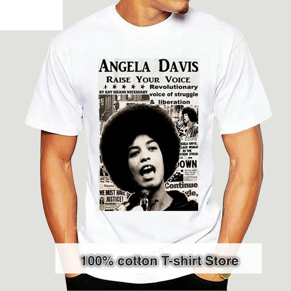 

Футболка с Ангелой Дэвис, черная история, черная жива, стиль ретро, тройник