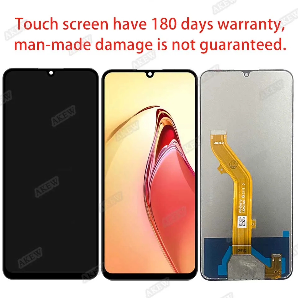 Фото Оригинальный ЖК-дисплей для TCL 40 SE, сенсорный экран Tcl 40SE, диджитайзер 40se в сборе для TCL T610 T610K T610P, запчасти для ремонта ЖК-дисплея. №2