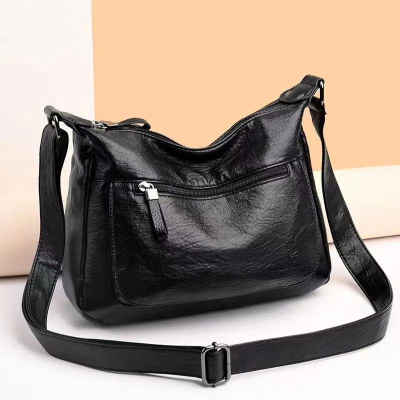 

Простая и модная кожаная вместительная сумка-мессенджер, женская дизайнерская роскошная сумка и кошелек, женская сумка на плечо