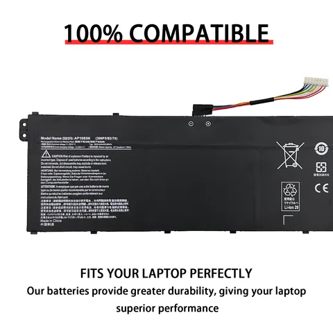 Аккумулятор для ноутбука Acer AP19B8K 11.52V 3831mAh