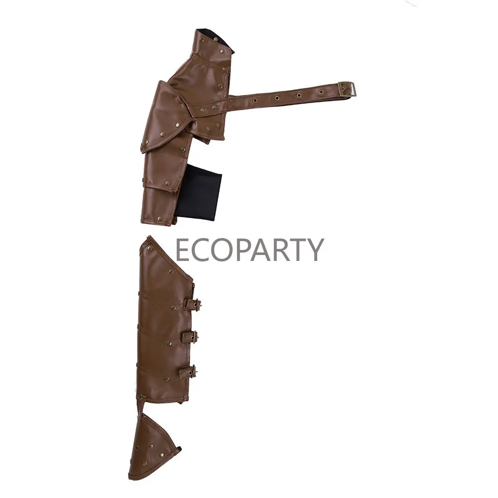 

Adult Faux Leather Adjustable Single Shoulder Medieval Armor Gothic Steampunk Larp Halloween Costume Warrior Cosplay Accessories