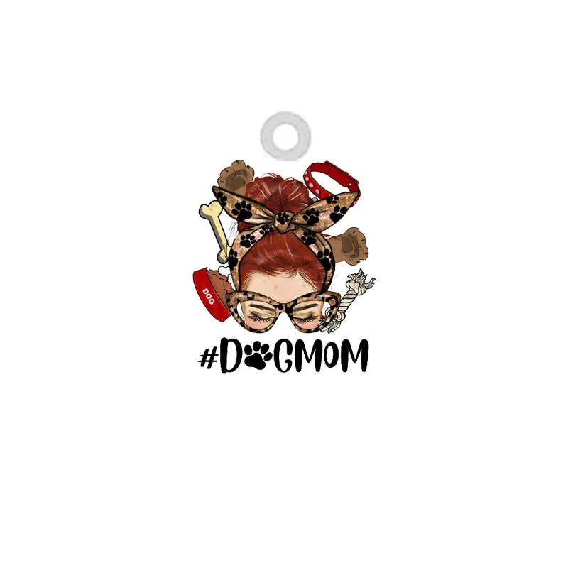 

10PCS Dog Mama Acrylic Charms Epoxy Pet Love Scarf Mother Dog Mom Charms Pendants for DIY Earrings Necklace Jewelry Making