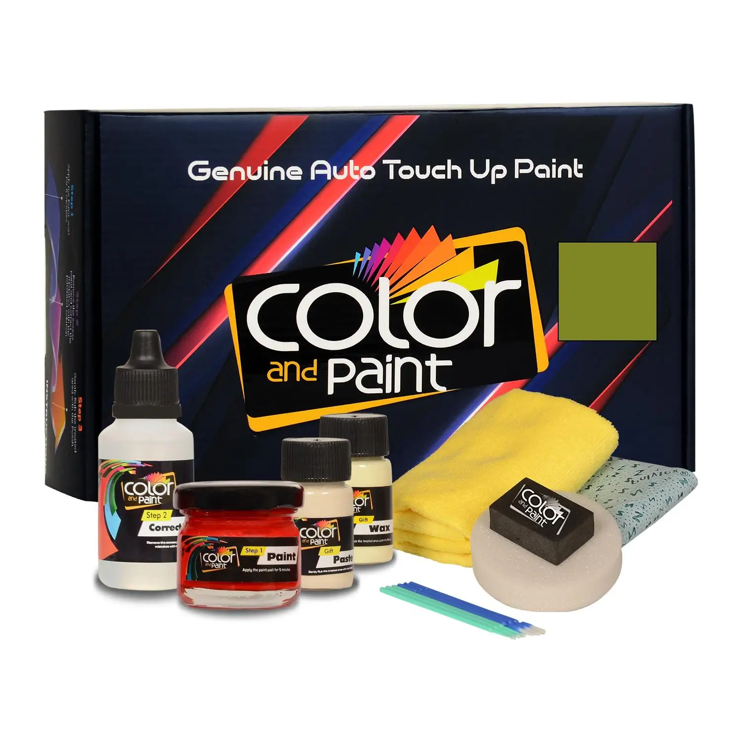 

Color and Paint compatible with Citroen Automotive Touch Up Paint - VERT ABSINTHE NACRE MET-LQF-32 Basic Care