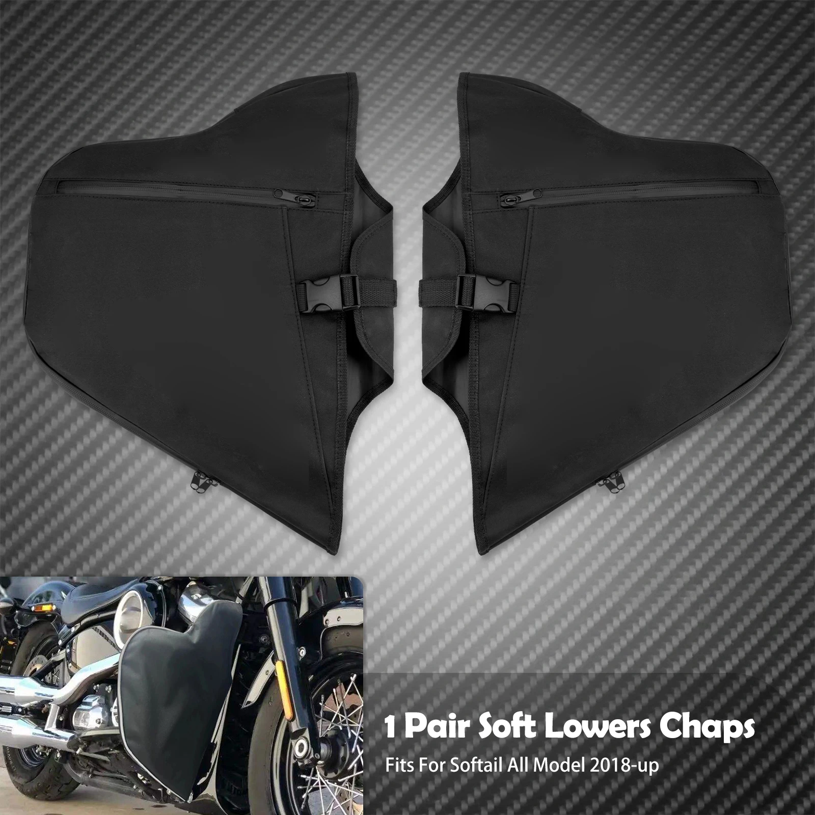 

Мягкие застежки для мотоцикла, защитный чехол для двигателя, грелка для ног, водонепроницаемая сумка для Harley Softail Breakout Fat Boy Slim FXDB 2018-23