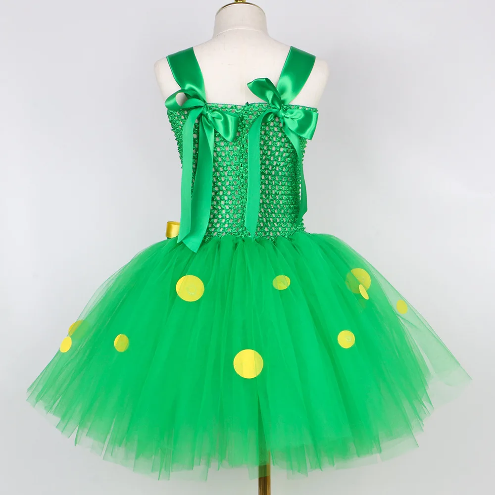 Милое зеленое Пышное Платье динозавра корона волшебная палочка сумка перчатка