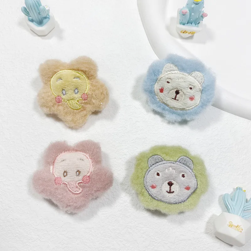 

10Pcs cartoon animals dolls Applique for DIY Clothes Hat Headwear Patch Sewing Crafts Gloves Socks Decoration