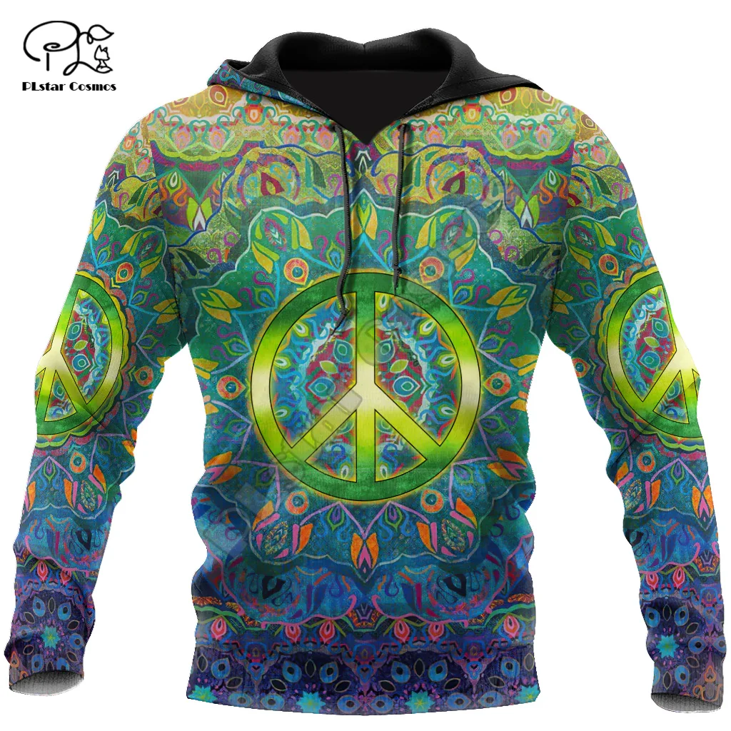 

Newest Trippy Hippie Peace Colorful Psychedelic Tattoo Pullover 3DPrint Harajuku Streetwear Unisex Casual Funny Jacket Hoodies 2