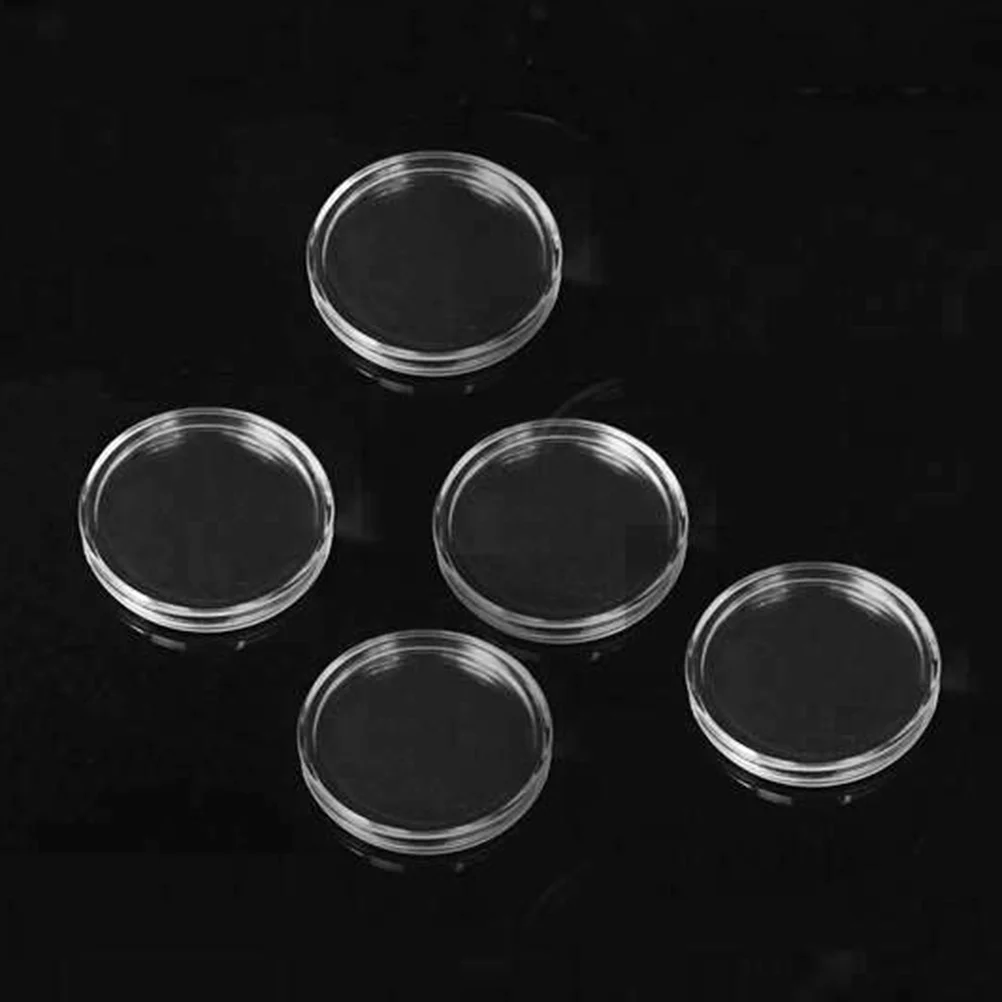 

Box Storagecase Holder Collectionorganizer Round Mini Holders Clear Transparent Containergasket Silver Airtight Challenge