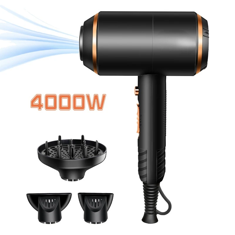 

Professional Hair Dryer 4000 Wind Power Powerful Electric Blow Dryer Hot/cold Air Hairdryer Barber Salon Tools 210-240V D40