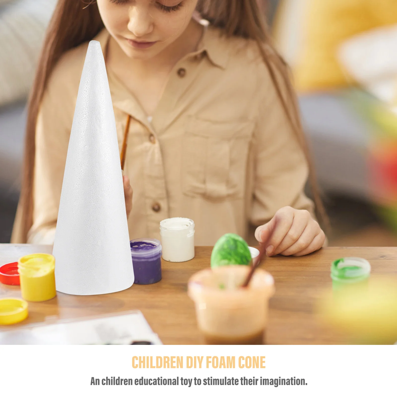 2 шт. полистирольные конусы детские пенопластовые гирлянды сделай сам