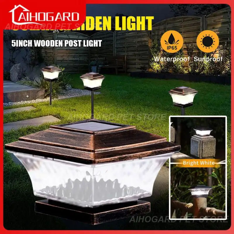 

Solar Column Light Silicon Solar Energy Led Wall Light Warm Energy Saving Solar Light Fence Lights Light Led Lighting Lamps