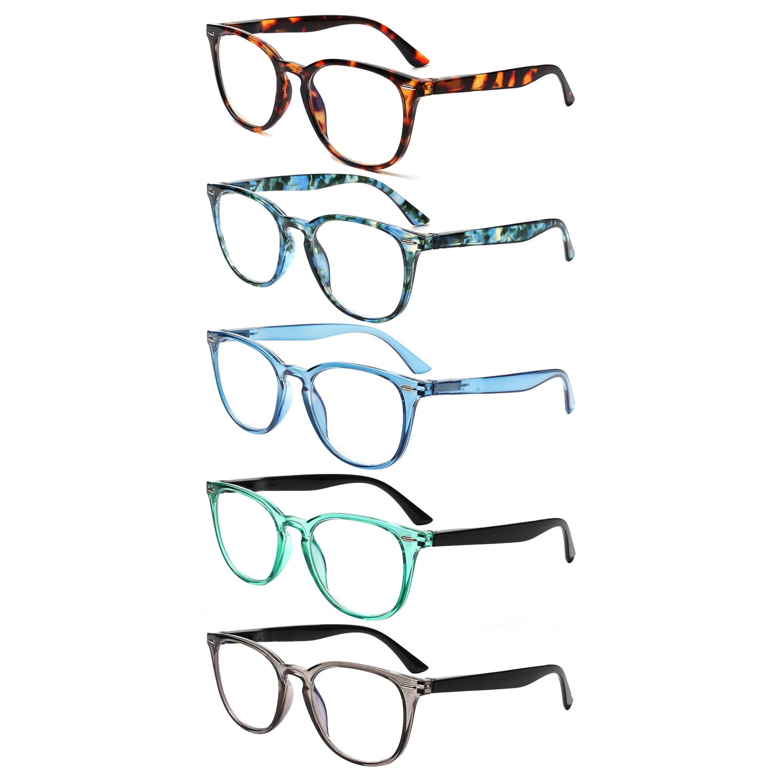 

CLASAGA Prescription Reading Glasses Spring Link Fashion Reader's Choice