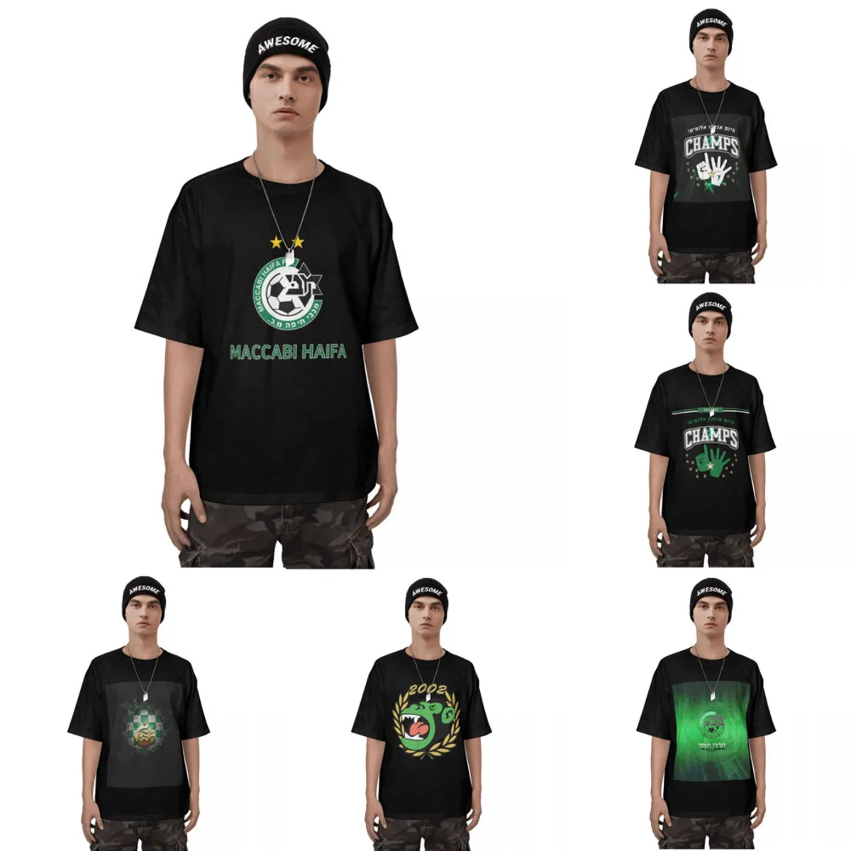 

Maccabi Haifa 300g Combed Cotton Drop Shoulder Casual Tee, 2022 Men's, Women's Top Fashion Regular Solid o Neck