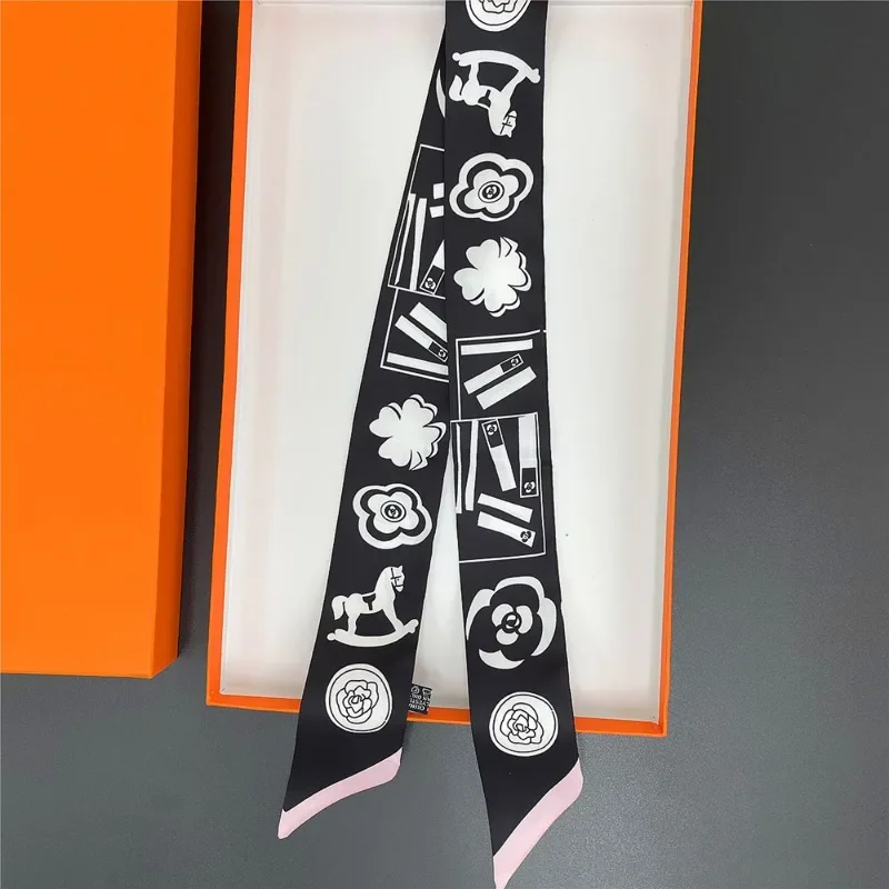 Длинный шелковый шарф