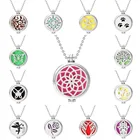 Подвеска для ароматерапии, ожерелье с ароматом духов, диффузное ювелирное изделие, диффузор с эфирным маслом, открытый медальон с 1 шт., женское и мужское ожерелье