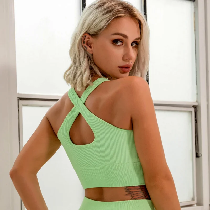 Спортивный бюстгальтер LANTECH спортивная одежда для йоги топ бега и тренировок