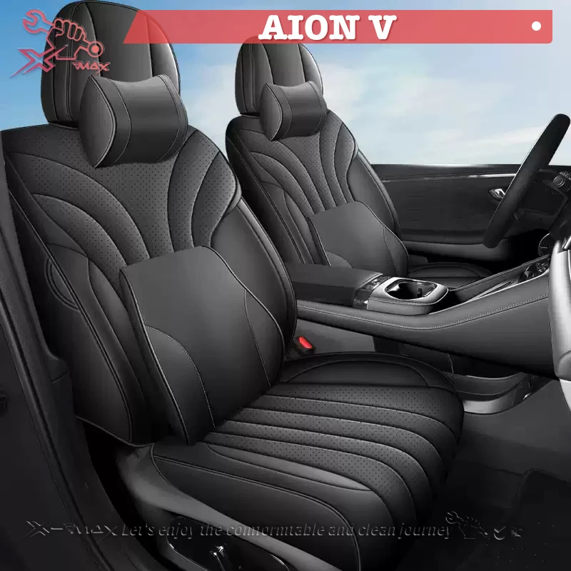 Фото Чехол на сиденье для автомобиля с левым рулем для AION V 2024 2-го поколения, AION V T-Rex 2024-26, индивидуальный чехол на сиденье, полностью закрывающий сиденье, защитная подушка №1