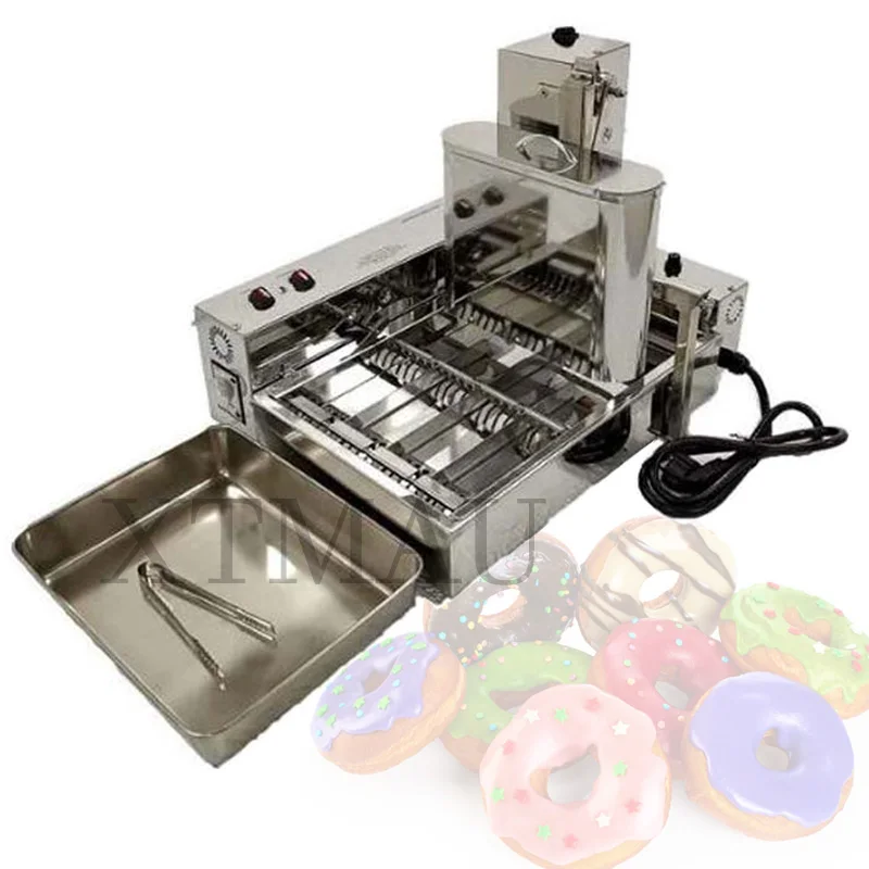 

Automatic Donuts Machine Commercial 4 Rows Frying Donuts Maker Stainless Steel 304 2000W 110V/220V Doughnut 1800Pcs/H