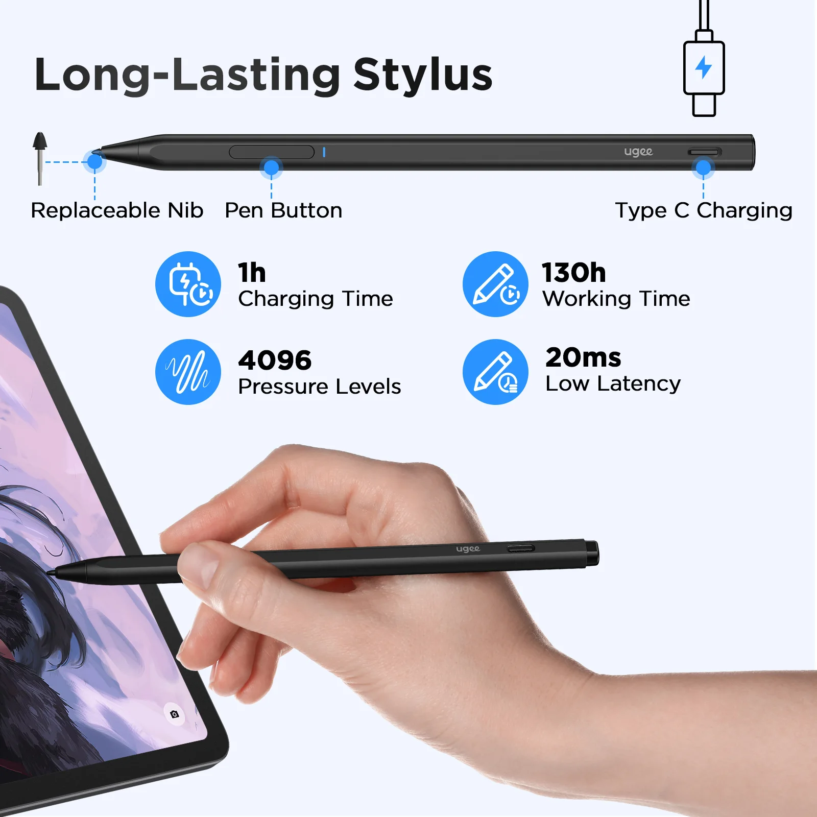 UT3 Fun Drawing Pad 14 25 дюймов разрешение 2400*1600 система Android 60 Гц большой графический