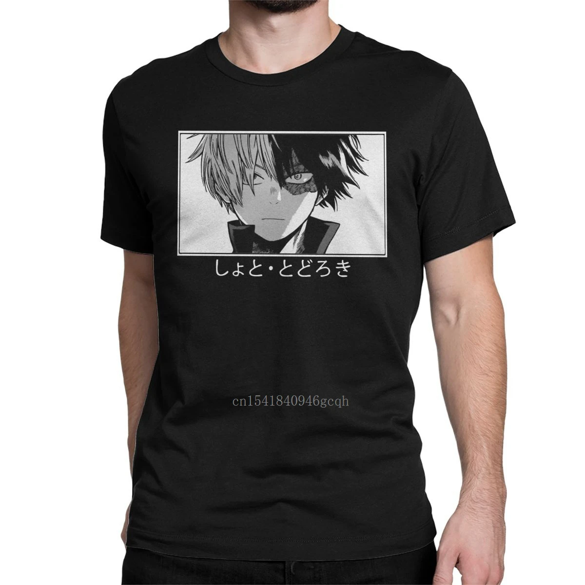 

Unique Shoto Todoroki My Hero Academia T-Shirt for Men O Neck Cotton T Shirt Anime Japan Manga Tee Shirt Birthday Gift Clothing