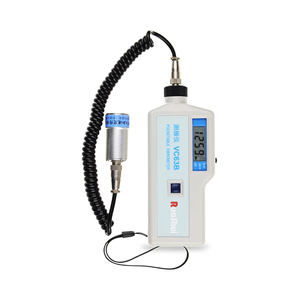 

63B RuoShui Handheld 0~1999um Portable Vibration Meter