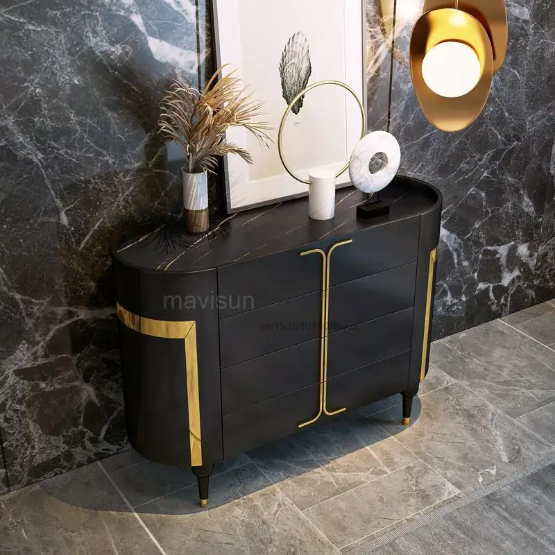 

Роскошный комод в итальянском стиле на заказ, комод в современном минималистичном стиле для виллы, гостиной, шкафчик для хранения рок-доски