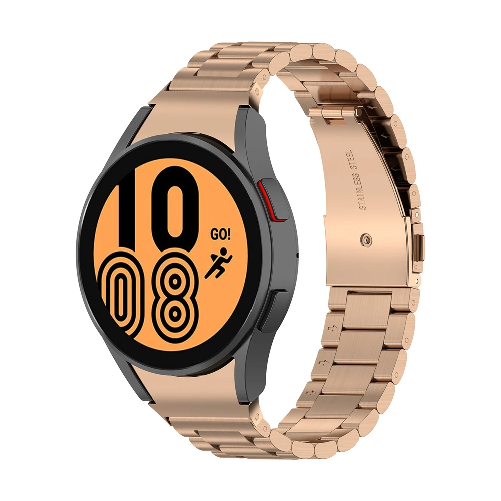 

No Gap Stainless Steel Strap for Samsung Galaxy Watch 4 Classic 46mm 42mm 44mm 40mm Curved end Metal Bracelet for Galaxy Watch 4