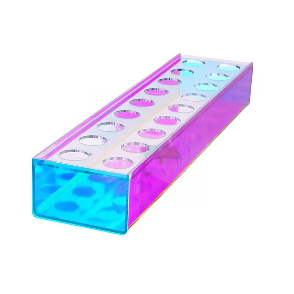 

Красочная коробка для цветочной вазы с 18 отверстиями, центральный элемент для свадьбы, украшение для дома, органайзер для стола, K3F7