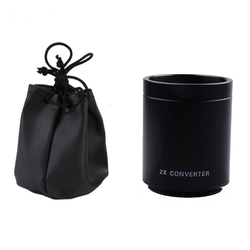 

2X Teleconverter Magnification Lens Converter for T-Mount 420-800mm 650-1300mm 500mm 800mm 900mm Mirror Telephoto Zoom