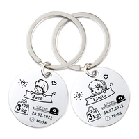 baby newborn special custom keychain for commemorate personalized new mom dad popular accessories surprise gift keyring