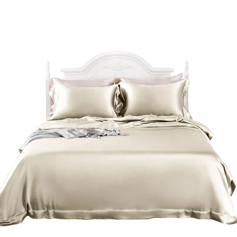 

Customized Best Price High Quality Bed Sheet Bedding Set 100 Silk King Size Bedding Set