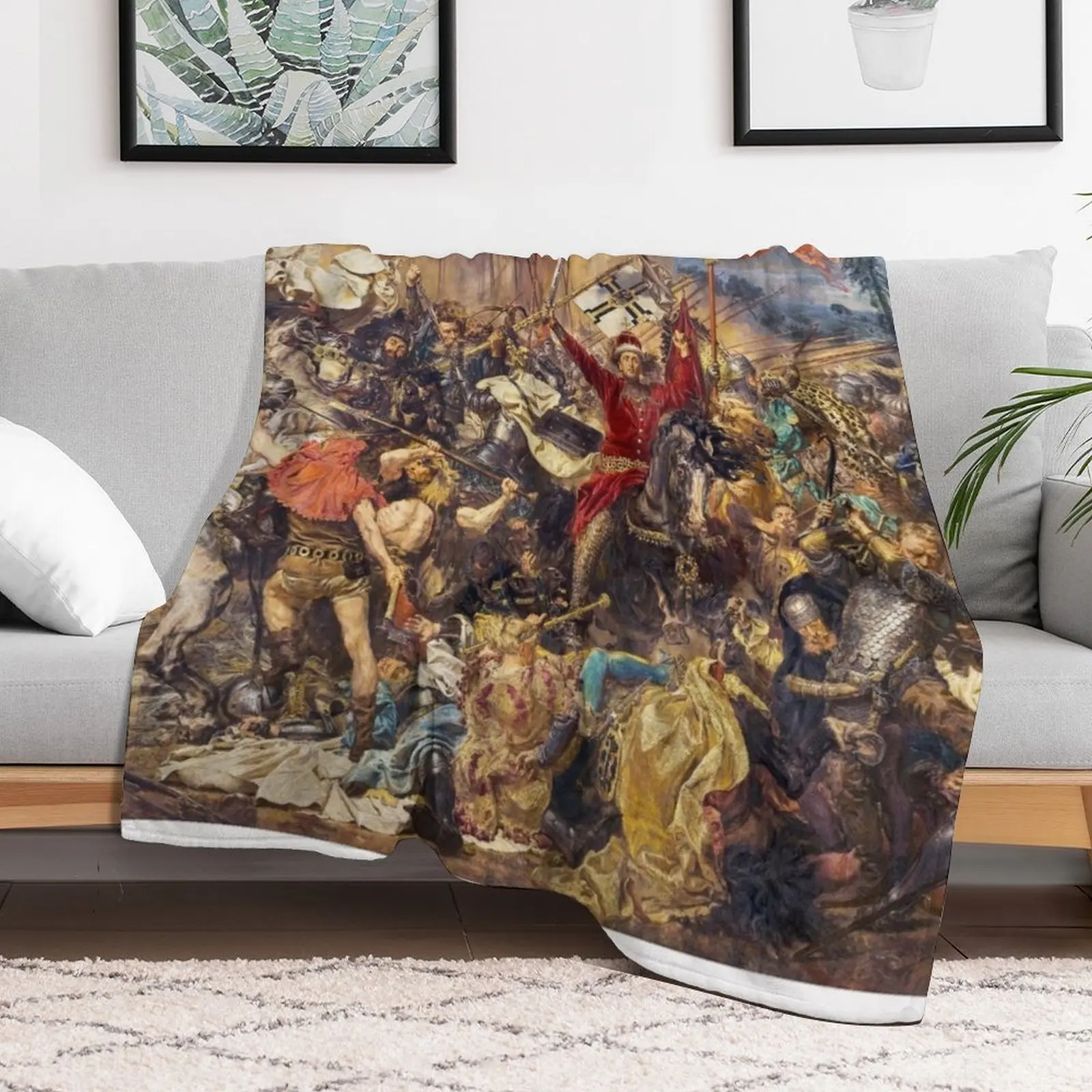 Тонкие винтажные одеяла The Battle of гранвальд от Jan Matejko