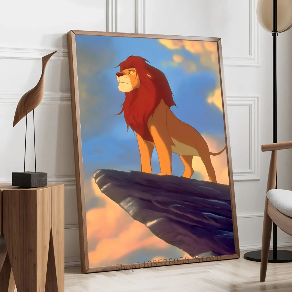 Современный стиль Дисней Король Лев Анимационный постер HD Печать для дома