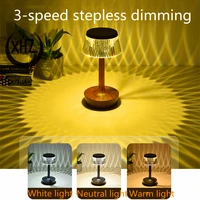 creative mushroom bedside bedroom eye protection night light usb crystal table lamp touch charging atmosphere decorative light