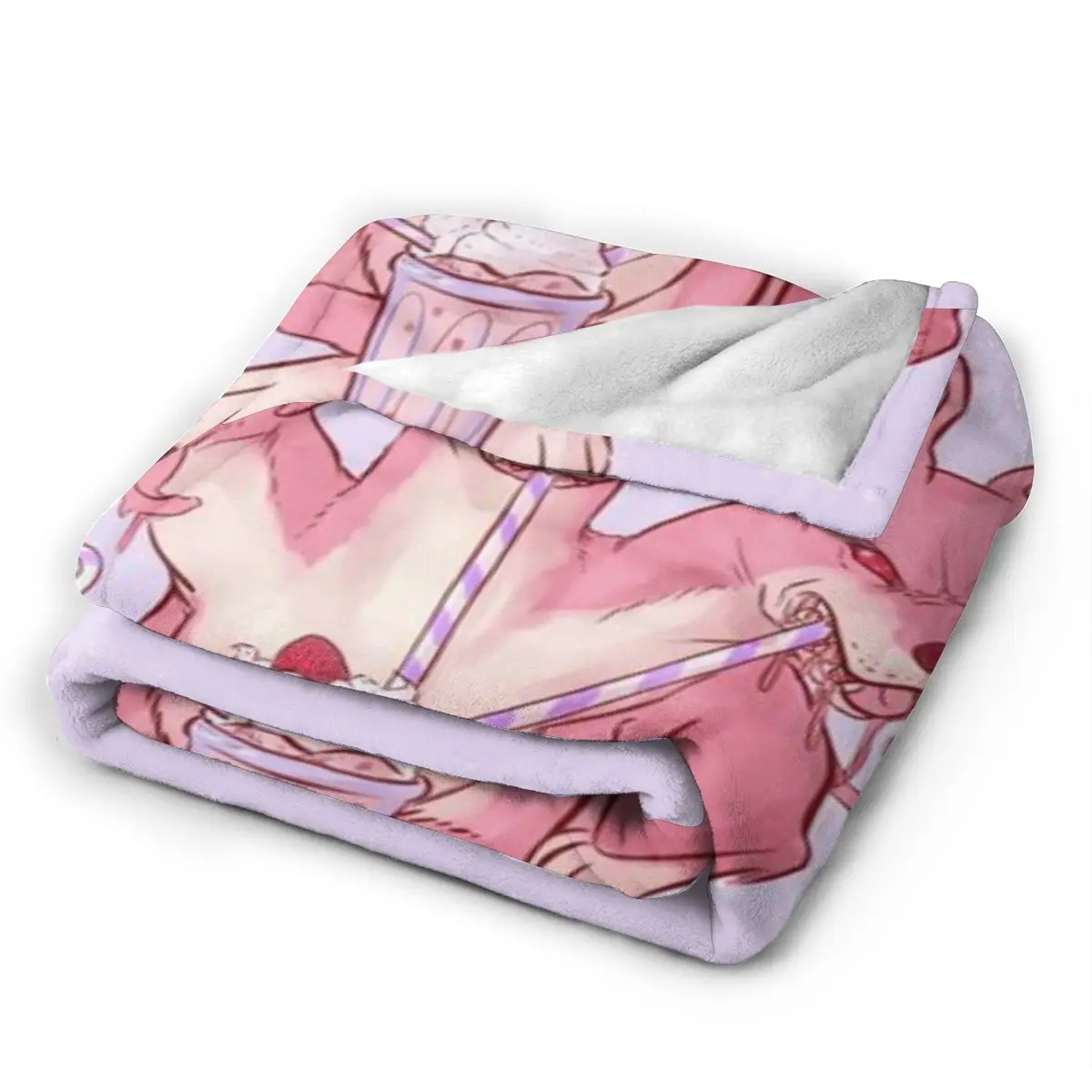 Strawberry Cerberus Ультрамягкое одеяло из микрофлиса